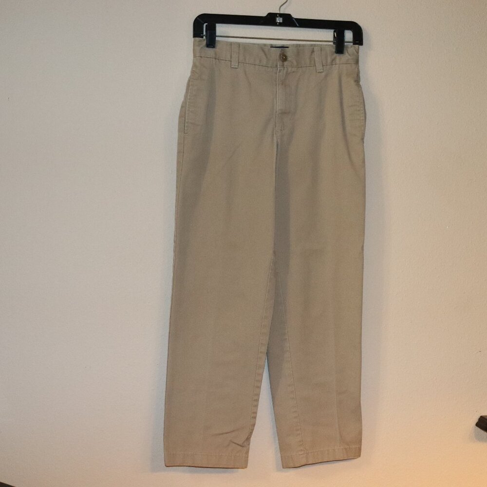 Lands' End Boys School Uniform Pants Khaki Size 14